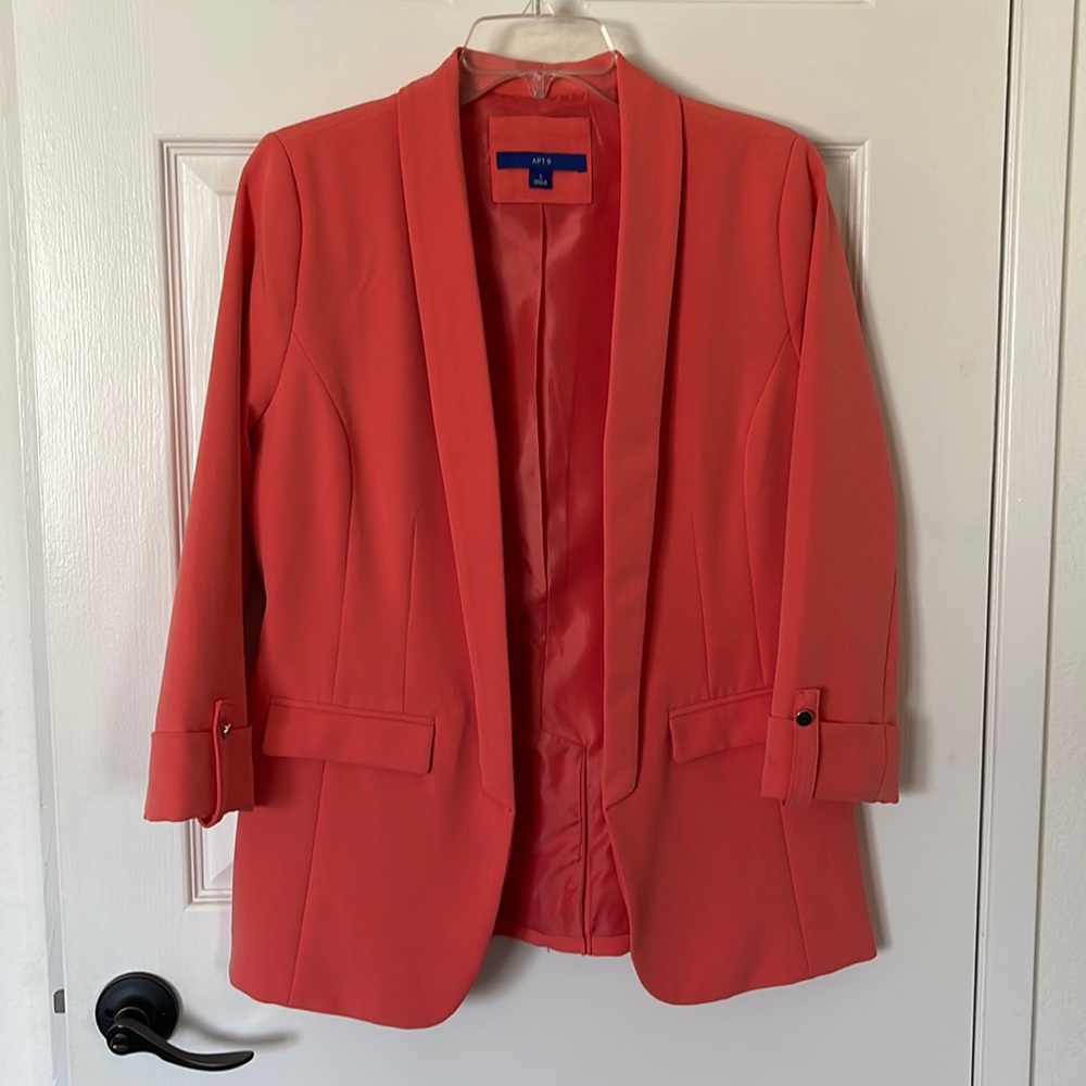 Coral color, women’s blazer